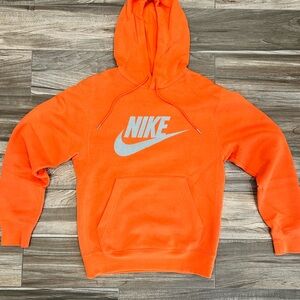 Nike Men's Orange Hoodie Size XS Like New